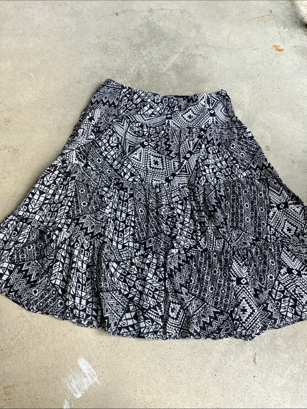 Chaps Tiered Western Boho Maxi Skirt, XL